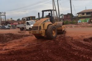 Obaseki revs construction work on Ekehuan road; contractor returns to site